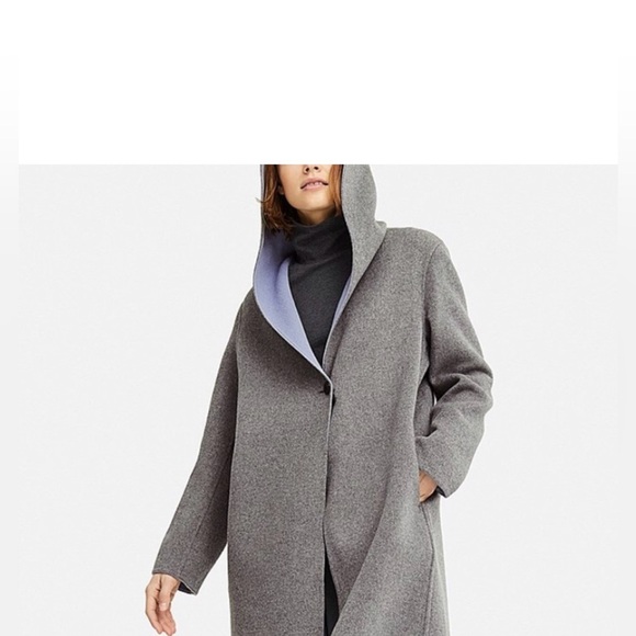 UNIQLO Women's Double Face Hooded Coat - Picture 2 of 9